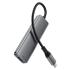 ACEFAST J15 4 in 1 USB-C Hub 5Gbps High Speed Data Transfer USB 3.0 Docking Station Plug and Play - Gray